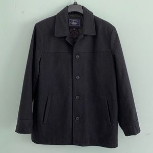 G. H. Bass Men’s Wool Coat Charcoal Size XL